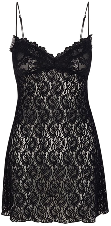 The Cindy Noir | Stretch Lace Black Mini Dress | Réalisation Par EU