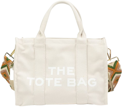 Amazon.com: Tote Bag for Women, Canvas Tote Bag, Travel Tote Bag, Women Shoulder Bag, Crossbody Bag, Women Handbag By EASRTA (OFFWHITE) : Clothing, Shoes & Jewelry