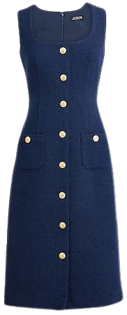 J.Crew: Sophia Sleeveless Midi Dress In Tweed For Women