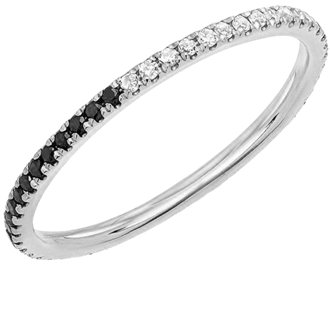 Black and White Diamond Eternity Band – Stephanie Gottlieb Fine Jewelry