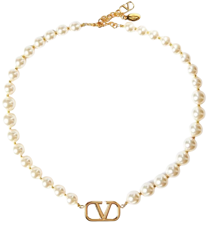 Valentino Garavani VLogo Signature Pearl Necklace - Farfetch