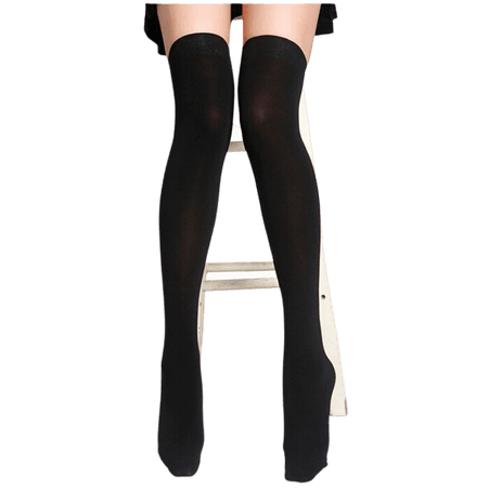 Women Girls Black&White Tight Knee High Long Socks Fashion Stockings TO Socks wvpd.org