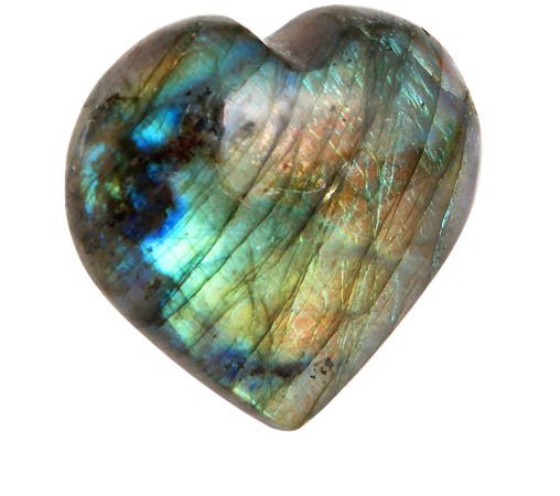 Labradorite Heart | Ethically Sourced | Moonrise Crystals