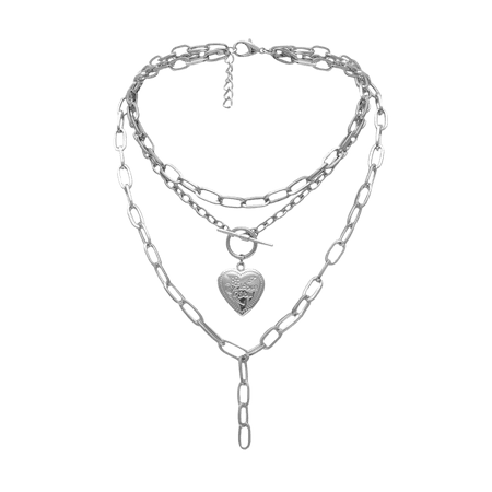 *clipped by @luci-her* Heart Lock Chain Necklace – Boogzel Apparel