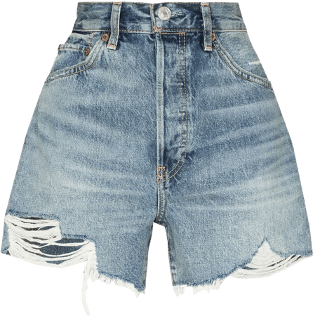 RE/DONE 50s cut-off Denim Shorts - Farfetch