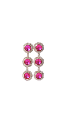 hot pink shein earrings