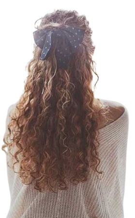 hair curly down long