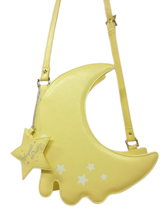 yellow moon purse
