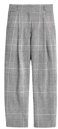 J.Crew: High-rise Tapered Pant In Plaid Italian Wool For Women grey