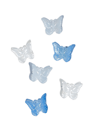 Butterfly Hair Clips - Blue Multi | Altar'd State
