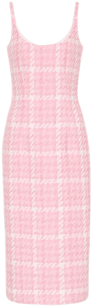 Checked Tweed Midi Dress - Alessandra Rich | Mytheresa
