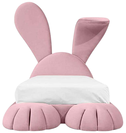 Bunny Bed in Velvet with LED Light For Sale at 1stDibs