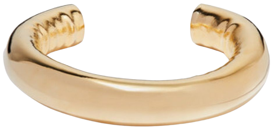 gold tubular bangle