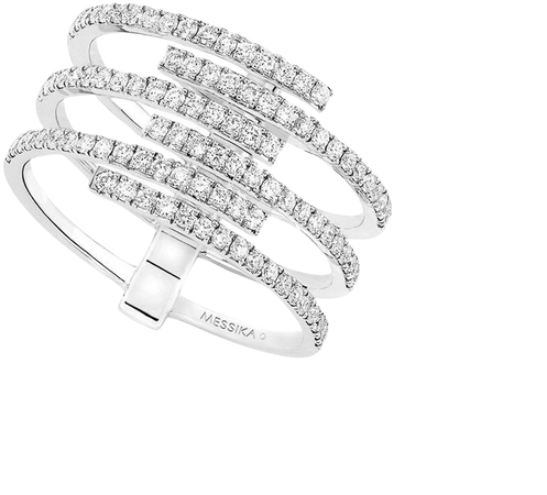 Gatsby Multirow Diamond Ring
