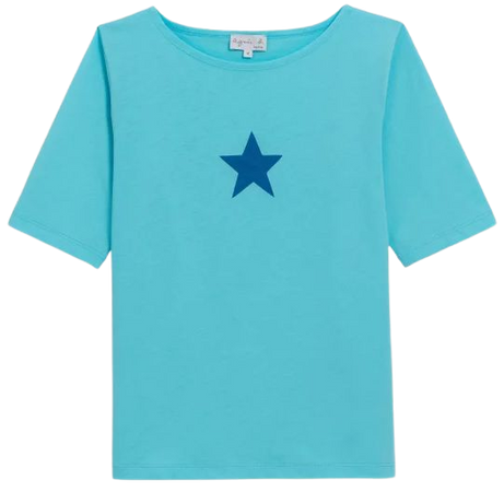 blue New Bow t-shirt | agnès b.
