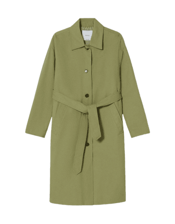 Belted trench coat - Outerwear - Woman | Bershka