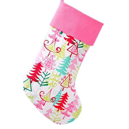 Pink Christmas stocking 1