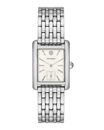 Tory Burch The Eleanor Three-Hand Stainless Steel Watch | Neiman Marcus