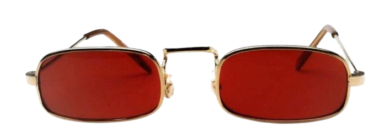 Deep Red Micro Sunglasses