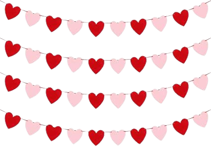 Amazon.com: Valentines Day Decoration- 3.9 Inches Valentine's Day Decor Heart Banner Pink&Red Pack of 40 NO DIY Valentine's Day Heart Felt Garland for Valentines Day Anniversary Wedding Party Supplies Decorations: Home & Kitchen