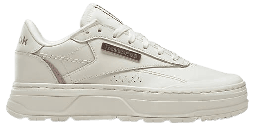 Reebok Club C Double Geo sneakers in chalk and gold | ASOS