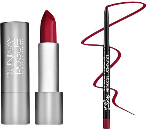 Amazon.com : Runway Rogue ‘Celeb’ Matte Berry Red 90s Vibe Lipstick Bundle with ‘In the Press’ Crimson Dark Red Designer Liner Lip Liner Pencil and Sharpener : Beauty & Personal Care