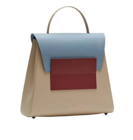 bag leather beige blue red fetiche