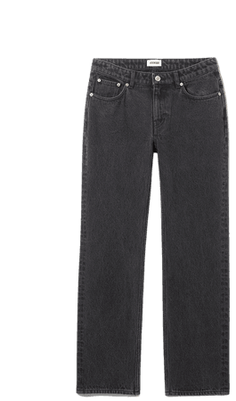 Pin Mid Straight Jeans - Vintage black - Women_Straight_Leg - Weekday WW