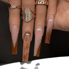 brown baddie nails - Google Search