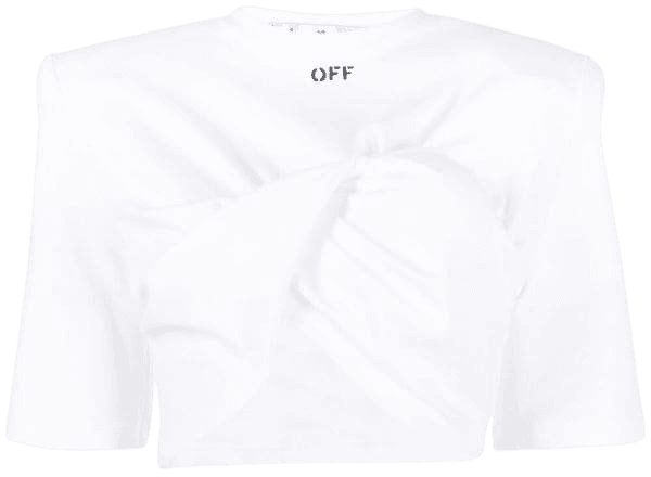 Off - White cropped shirt