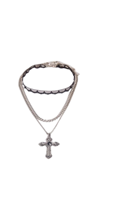 Set of 3 chain rhinestone cross necklaces - Accessories - BSK Teen | Bershka