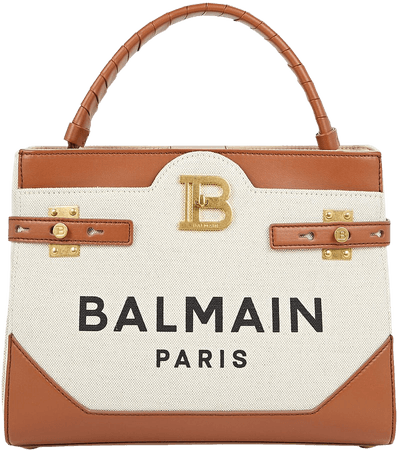 Balmain B-Buzz 23 Logo Canvas Shoulder Bag | INTERMIX®