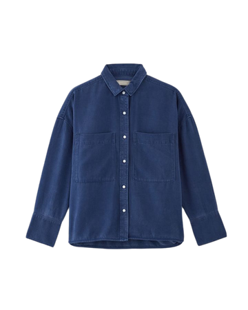 The TENCEL™ Boxy Shirt Bellwether Blue – Everlane