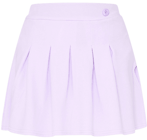 Pastel Lilac Pleated Side Split Tennis Skirt | PrettyLittleThing USA