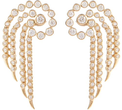 Ondyn - Sparkler 14kt gold earrings with diamonds | Mytheresa