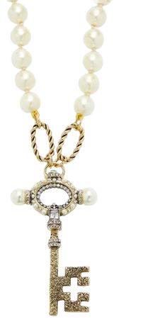 Heidi Daus Czech Crystal & Glass Pearl Long Key Pendant Necklace on SALE | Saks OFF 5TH