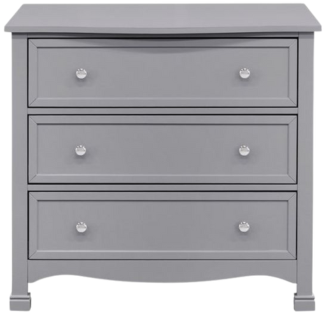 DaVinci Kalani 3 Drawer Dresser in Grey Finish - Walmart.com
