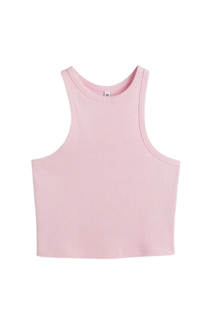 Ribbed Tank Top - Light pink - Ladies | H&M US