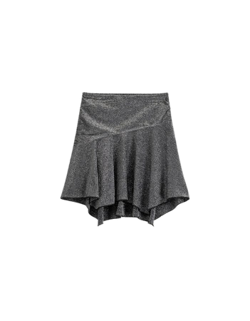 Sparkly ruffled mini skirt - Skirts - Women | Bershka