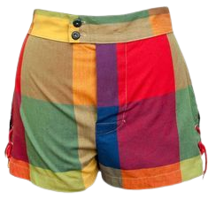 color block shorts