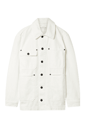 White + NET SUSTAIN Worker organic denim jacket | SLVRLAKE | NET-A-PORTER
