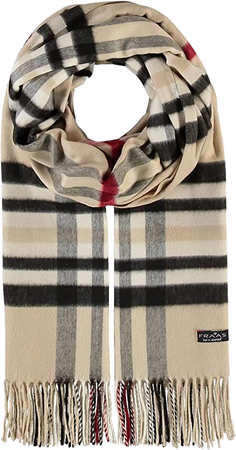 FRAAS Plaid Cashmink® Blanket-Scarf Men & Women - Made in Germany Rust at Amazon Men’s Clothing store