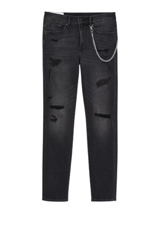 Men's black jeans with chain - Google Search