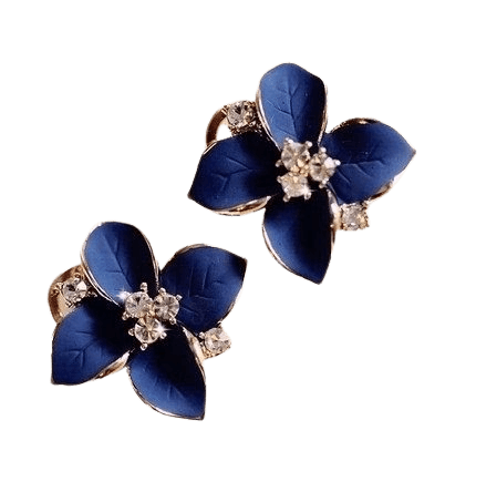 Navy blue earrings