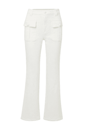 High-rise Flared Jeans - White