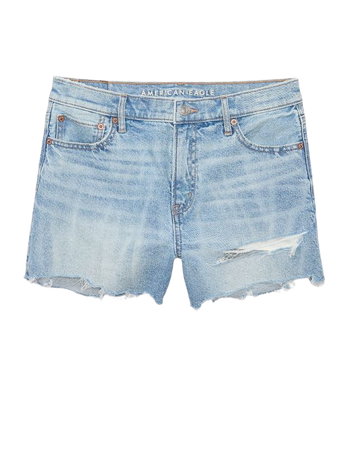 AE Strigid Super High-Waisted Relaxed Ripped Short