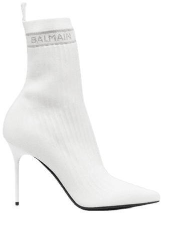 Balmain Skye ankle boots white VN0TA641TSKT - Farfetch