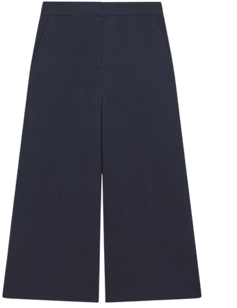 Neoteric Twill Cropped Wide-Leg Pant | Theory