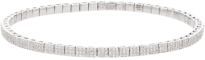 SHAY 18K White Gold Diamond Studded Bracelet - Farfetch