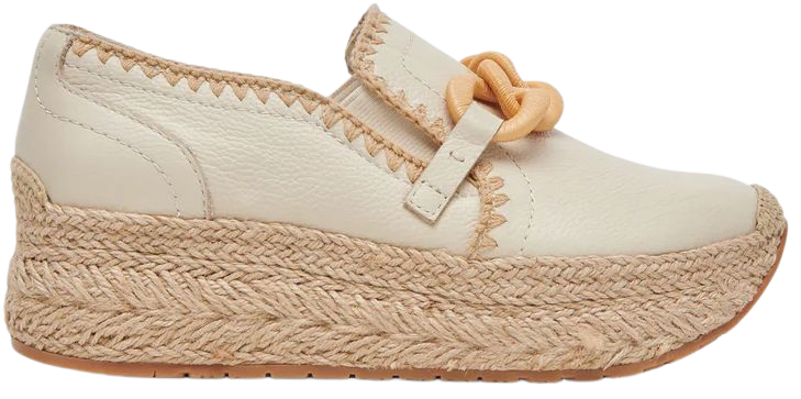 JHENEE ESPADRILLE SNEAKERS IVORY LEATHER – Dolce Vita